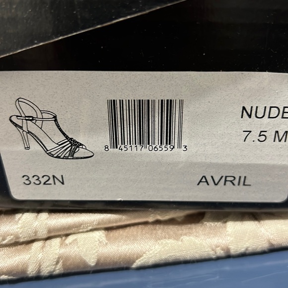 Sizzle coloriffic nude  heel w stones - Picture 2 of 6